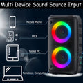 HY-3317 hot product colorful Bluetooth speaker outdoor microphone square dance audio stage performance factory