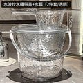 water corrugated bucket household water storage thickened plastic bucket laundry portable small buck