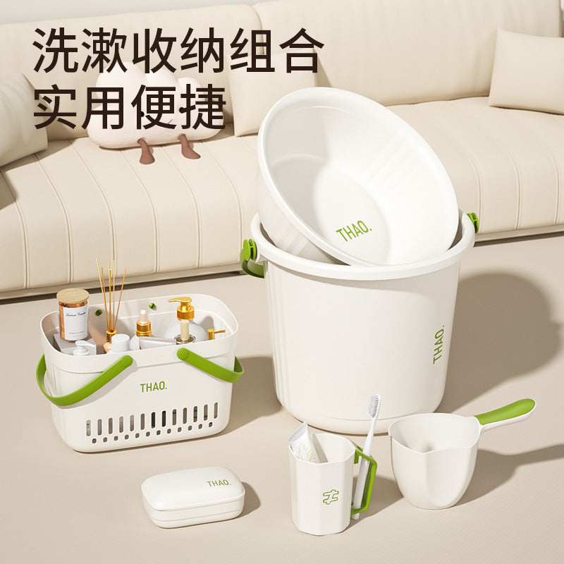 bucket student dormitory bucket basin set resident toiletry set supplies washbasin high school stude