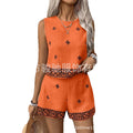 Women's Ethnic Retro Embroidered Lightweight Tank Top 2-Piece Set 2026 - CD-1
