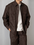 Nengmeng American Retro Double Pocket Work Shirt