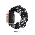 For appleiwatch Watch Band Overseas Women Polyester Fabric S8765 Third Gen Tweed Style Printed Apple Band