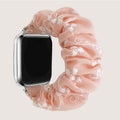 For appleiwatch Band S8 New Spring/Summer Embroidered Flower Polyester Large Cord Hair Tie Apple Watch Band