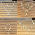 Galaxy Micro Diamond Teardrop Draped Jewelry Set Light Luxury Niche Choker Wedding Gathering Party Ambient Feel Necklace Women