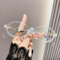 Anti-Blue-Light Reading Glasses Ultra-Light Portable Style Elderly Glasses Small-Frame HD Old Light Glasses Medium Elderly Reading Glasses