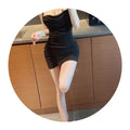 Sexy Bodycon Pleated Camisole Short Dress, Show Figure