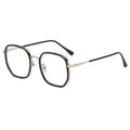 Cream White Prescription Glasses Frame Women With Rx Anti-Blue-Light Photochromic Glasses Bare Face Big Frame Display Face Slim Plano
