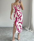 Amazon Printed Fitted Camisole Slit Dress, 2026