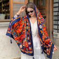 Women's Ethnic Shawl + Cape 2026 - Red