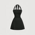 Women's Elegant Halter High Waist Slim Mini Dress