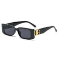 Fashionable New Western AliExpress Small Square Trendy Sunglasses B Lettering Personality Fruit Freeze Color Influencer Overseas Sunglasses