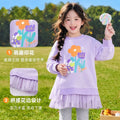Girls' Tulle Spliced Pullover Hoodie