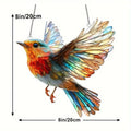 Hot selling beautiful bird acrylic living room courtyard pendant holiday scene decoration pendant gift