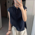Korean Casual Short Sleeve Loose Shirt
