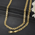 Amazon Overseas Simple Design Style Single Layer Gold Cutout Women Necklace Bracelet Set 2-Piece Set Western Niche