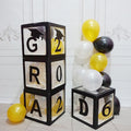 2026 Kindergarten Decoration Photo Graduation Photography Background Arrangement Box Black GRAD Graduation Balloon Box