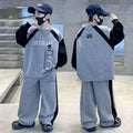 Boys' Color Block Fleece-Lined Hoodie Set