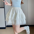 Summer French Slimming Lace High Waist Skirt + Short Skirt