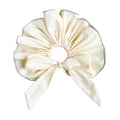 Gem Li Custom Elegant Solid Bow Large Cord Hair Tie Simple Premium Solid Versatile Bun Head Flower Hair Accessory