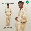 Men's Fall/Winter 360G Spray-Dye Distressed Thick Hoodie & Pants Set