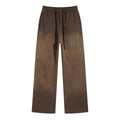 Men's Fall American Retro 450G Spray-Dye Distressed Washed Loose Fit Drawstring Sweatpants