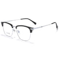 Premium Titanium Frame Online Bestseller Pure Titanium Brow Line Frame Prescription Glasses Men Plate Browline Frame Wholesale Cinnabar Sun