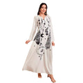V-Neck Floral Print Maxi Dress - Elegant Large Hem Summer Dress Women