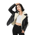 Women's Fashion Lined Cropped Jacket 2026 | Trendy Jacket - Black
