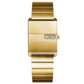 2026 New Square Unisex Creative No Hand Simple Retro Watch Women Date Steel Band Cross-Border Hit Lot