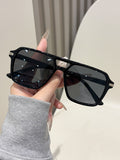 4 Pieces Pair Bridge Oversized Women Premium Overseas Sun-Proof Sunglasses UV-Proof Versatile Sunglasses