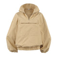 Fall-Winter Workwear Casual Stand Collar Loose Hoodie + Jacket