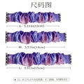 For apple iwatch Tie-Dye Rainbow Satin Large Cord Hair Tie Watch Band Stretch Apple Band Wholesale Custom