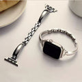 Fits Apple Watch S9 Simple Elegant Bangle apple watch Tweed Style Metal iwatch Band