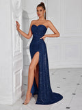 Women's Strapless Sexy Evening Gown Banquet Party
