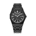 Cross-Border Hit Mens Watch Sand Texture Glow Waterproof Steel Band Quartz Watch Fashionable Light Luxury Formal Stylish Watch