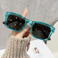 Square UV-Proof Unisex Western Sunglasses Personality Influencer Pick Street Snap Premium Sunglasses