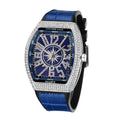 PINTIME / Item Time Men Watch Export Wine Barrel Watch Simple Watch Belt Yacht Rhinestone Retro Quartz Watch