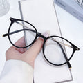 Overseas Light-Changing Blue-Light Glasses Fashionable Trendy Bare Face Glasses Frame Retro Versatile Slender Plano