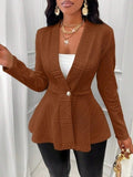 Fall-Winter Jacquard Long Sleeve Pattern Fitted Jacket