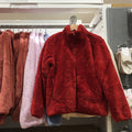 Women's Fall-Winter Wool Fleece Stand Collar Cardigan + Jacket 2026 - Milk White
