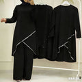Fall Fashion Long Sleeve Loose Wide Leg Pants 2-Piece Set