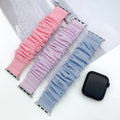 Fits Apple watch1-8 Third Gen Knit Apple Band Simple Fresh Hair Tie Stretch Apple Band