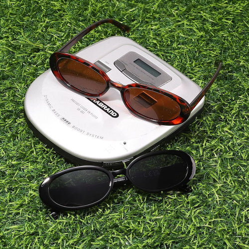 Retro Oval Round Sunglasses 2 Times Paint Classic Round Sunglasses Western Bestseller Sea Edge Vacation Unisex Sunglasses