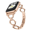 Fits apple watch Tweed Style Q Type Apple Band Can Self Removal Metal Apple Band