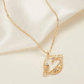 New Import Fashionable Alloy Cutout Rhinestone Planet Necklace Simple Star Rhinestone Small Cosmos Women Necklace