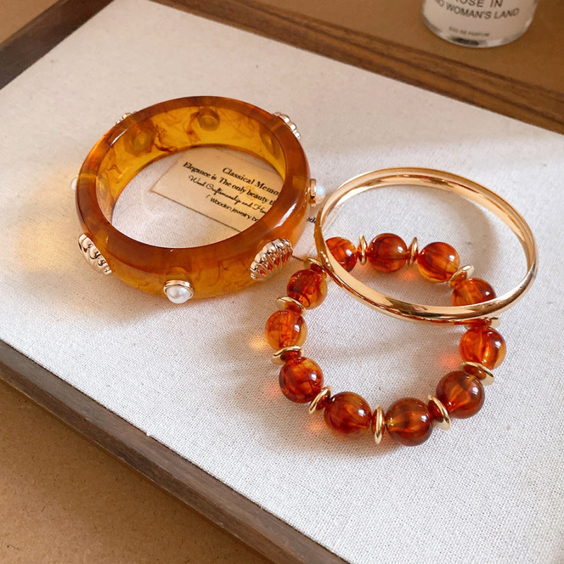 Vintage Geometric Flower Bracelet - view 10