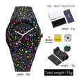 New Fashionable Simple Casual Ultra Thin Versatile Mens Watch Arabian Numbers Engrave Degree Silicone Waterproof Quartz Watch