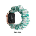 Fits apple iwatch Band Overseas Polyester Printed Cartoon Water Fruit S8 Large Cord Apple Hair Tie Band