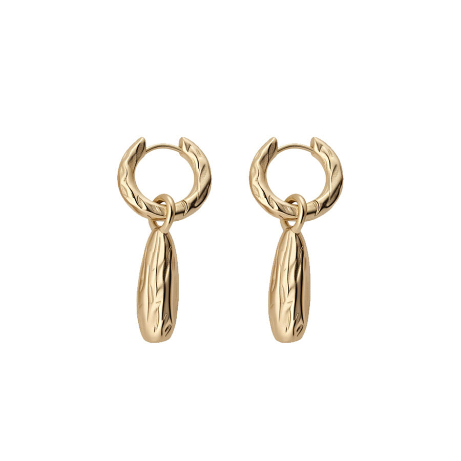 Minimalist Matte Oval Clip-On Earrings - view 5