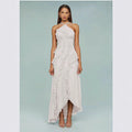 Ruched Bandeau Backless Dress - Sexy Halter Neck Summer Evening Dress Women